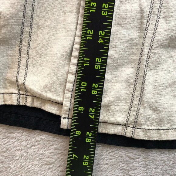 J. Campbell Mens Shirt Medium Short Sleeve Silk Blend Button-Up Casual Beige - Picture 4 of 9